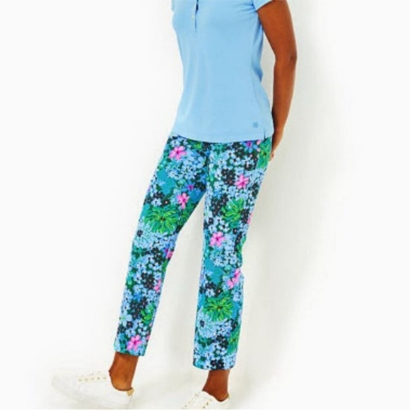 New Lilly Pulitzer UPF 50+ Luxletic 28" Alston High Rise Pant - Picture 2 of 12
